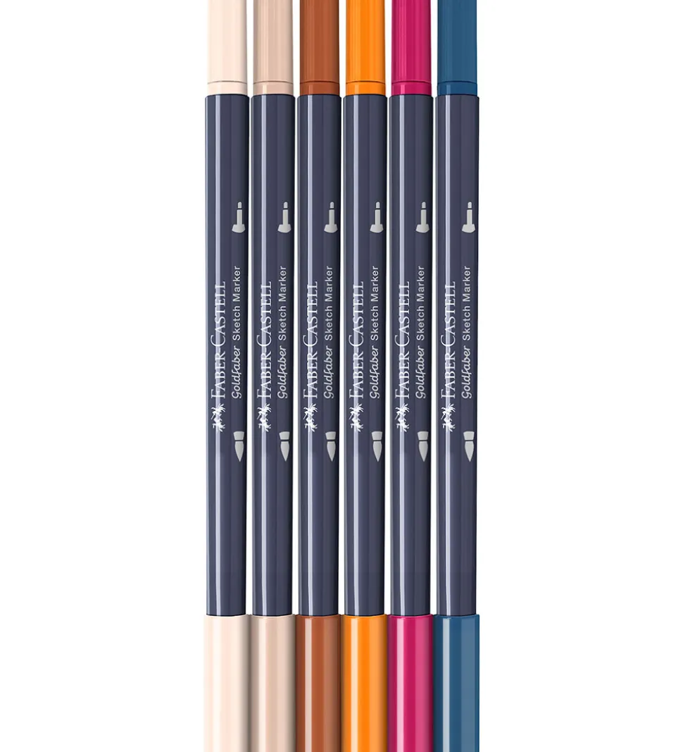 Faber-Castell Tuscher - 6 Stk. - Goldfaber Sketch - Manga