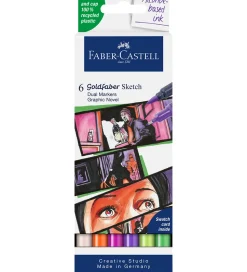 Faber-Castell Tuscher - 6 Stk. - Goldfaber Sketch - Graphic Nove