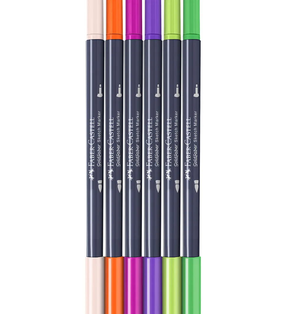Faber-Castell Tuscher - 6 Stk. - Goldfaber Sketch - Graphic Nove