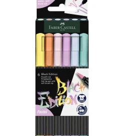 Faber-Castell Tuscher - Black Edition - 6 Stk. - Pastel