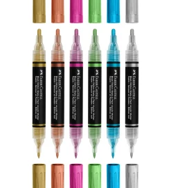 Faber-Castell Tuscher - Shake & Paint Akryl - 6 Stk. - Metallic