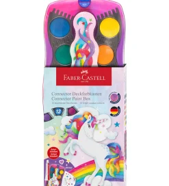 Faber-Castell Vandfarve - Unicorn Pink - 12 Farver + Chinese Whi