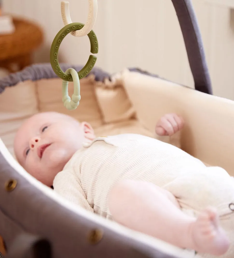 Filibabba Bideringe - Silikone - 2-pak - Warm Grey/Oil Green