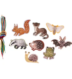 Filibabba Broderisæt u. Nål - Lær At Brodere - Skovens Dyr