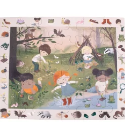 Filibabba Observationspuslespil - 30 Brikker - På Eventyr I Skov