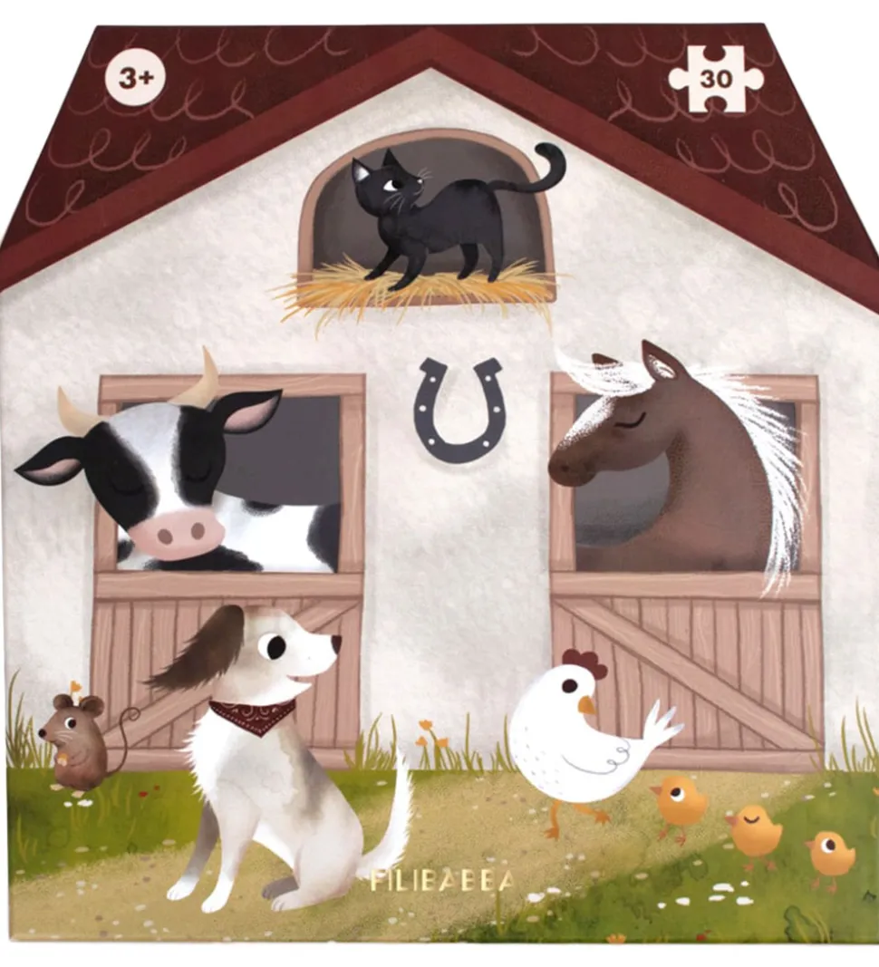 Filibabba Puslespil - 30 Brikker - Bondegården