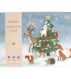 Filibabba Puslespil - 30 Brikker - Wonderful Winter - Skovens Dy