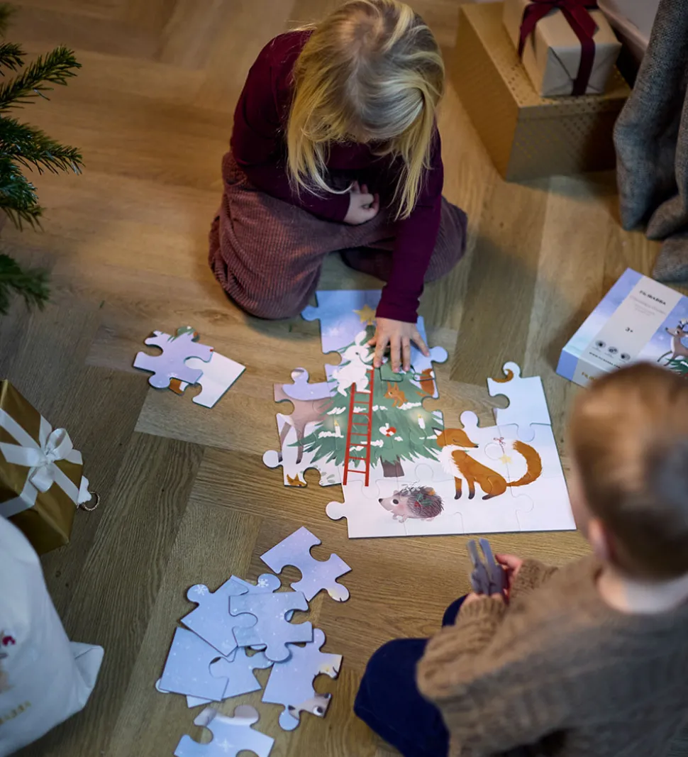 Filibabba Puslespil - 30 Brikker - Wonderful Winter - Skovens Dy