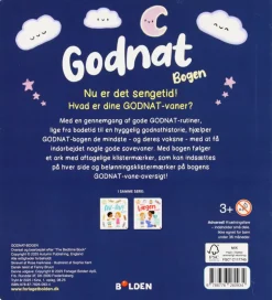 Forlaget Bolden Billedbog - Godnat Bogen - 50+ Klistermærker