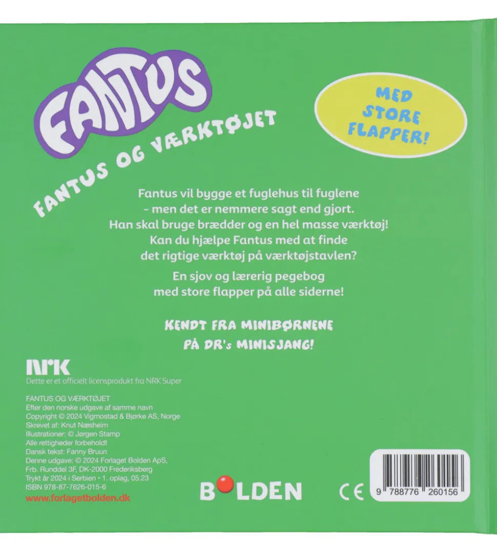 Forlaget Bolden Bog m. Flapper - Fantus Og Værktøjet