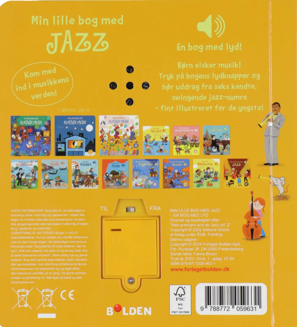 Forlaget Bolden Bog m. Lyd - Min Lille Bog Med Jazz