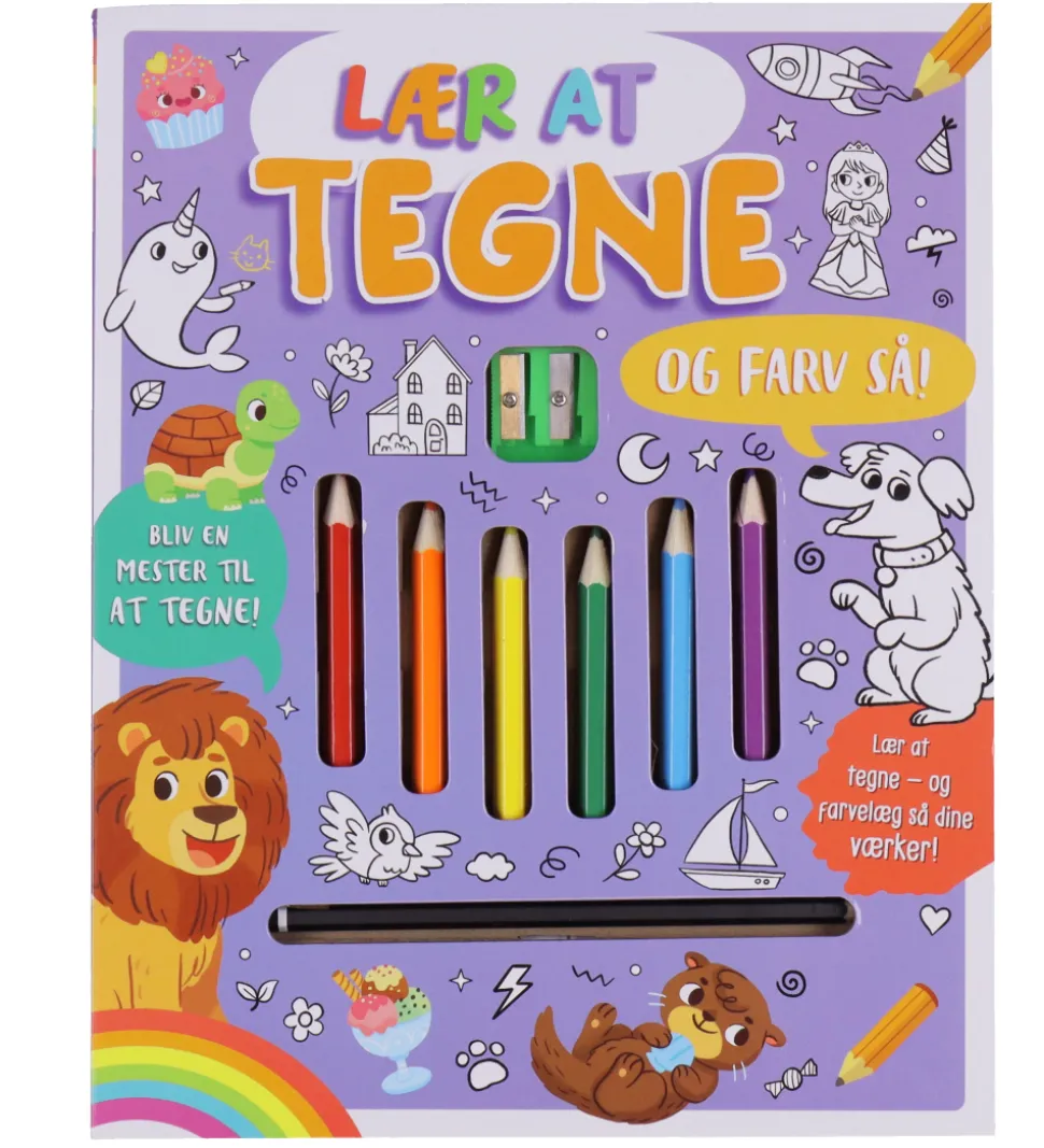 Forlaget Bolden Malebog - Lær at tegne - og farv så!