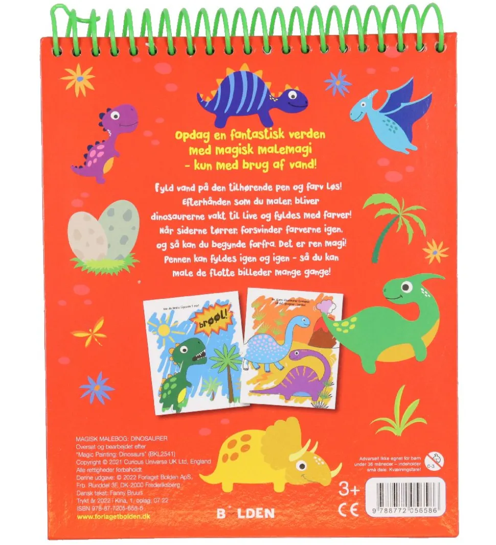 Forlaget Bolden Malebog - Magisk Malebog: Dinosaurer - Dansk
