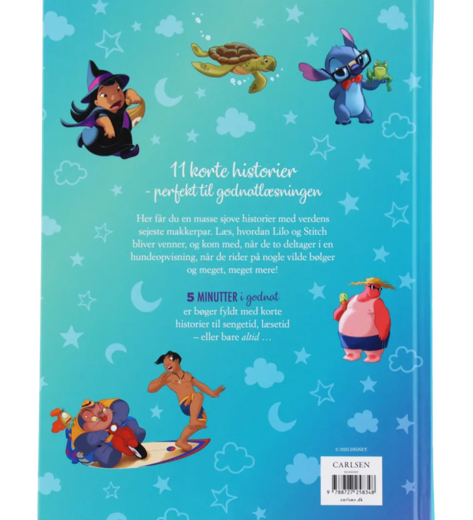 Forlaget Carlsen Bog - Fem Minutter I Godnat - Lilo Og Stitch -