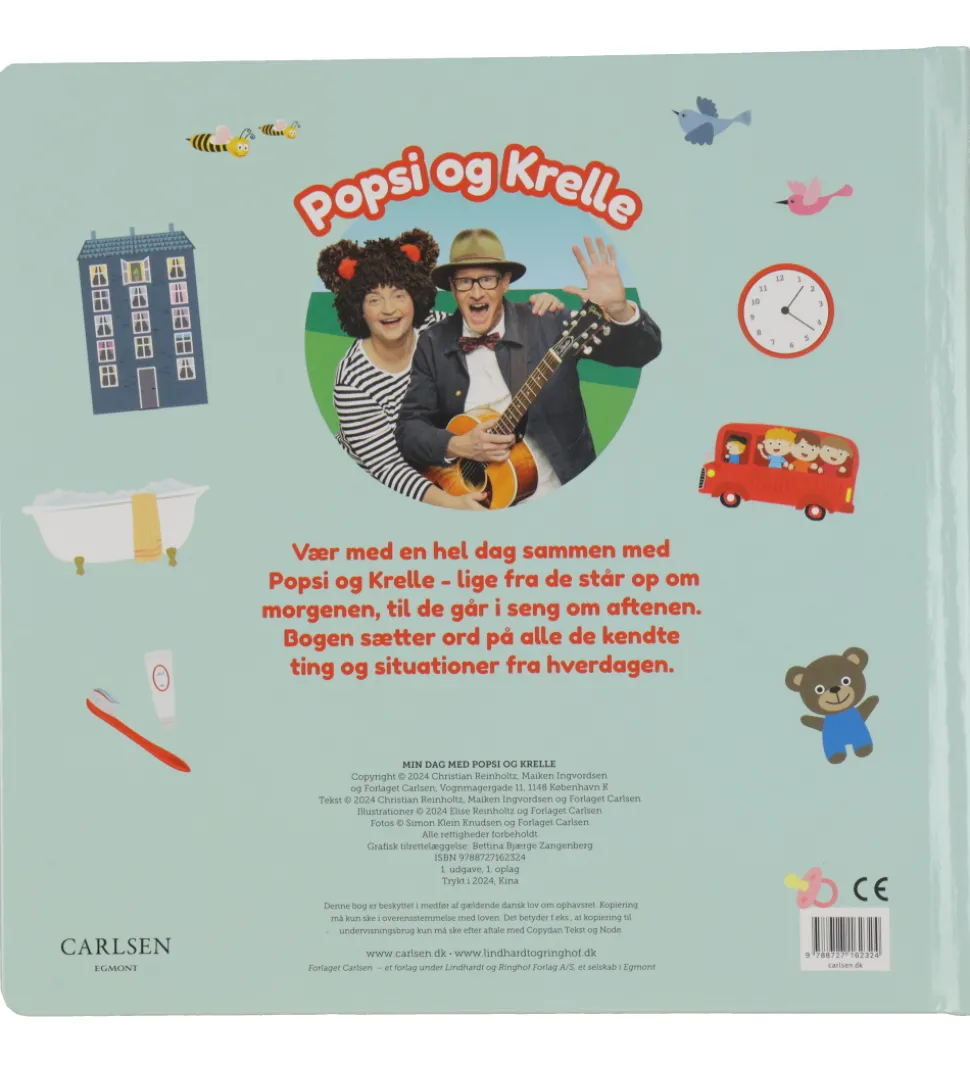 Forlaget Carlsen Bog - Min Dag Med Popsi og Krelle - Dansk