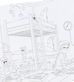 Forlaget Carlsen Malebog - Sallys Far Maler Byen Rød