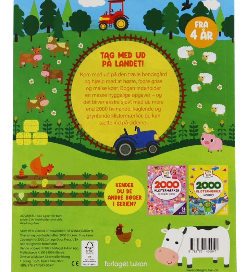 Forlaget Tukan Aktivitetsbog - På Bondegården - DA