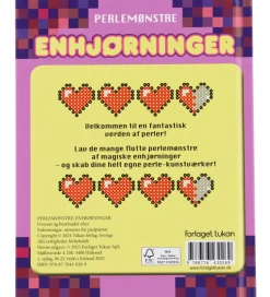 Forlaget Tukan Bog - Perlemønstre - Enhjørninger - DA