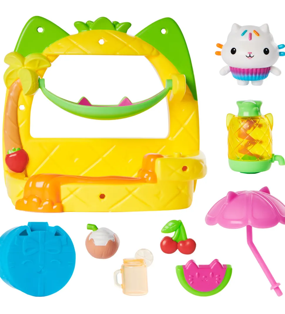 Gabby's Dollhouse Sæt - 8 Dele - Balcony Set - Cakey