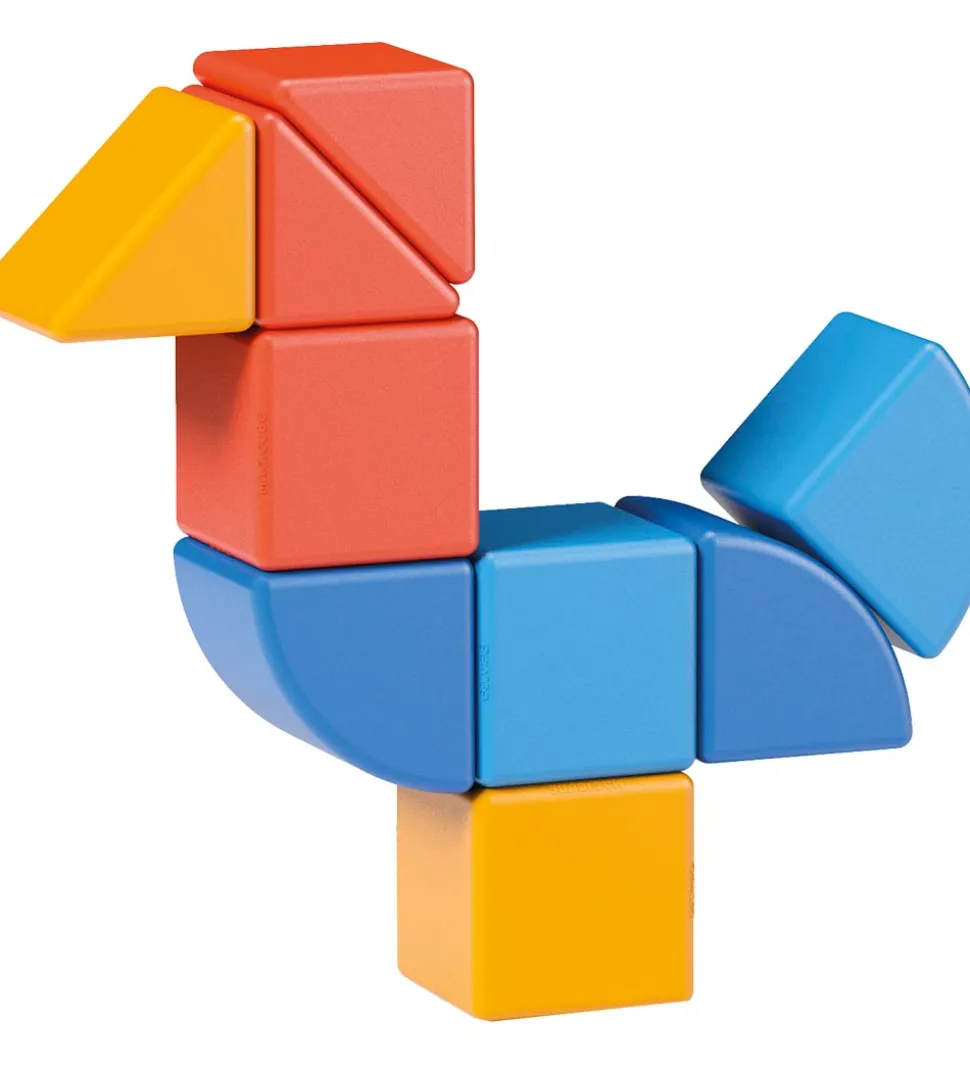 Geomag Magnetsæt - Magicube Shapes Animal Recycled - 9 Dele