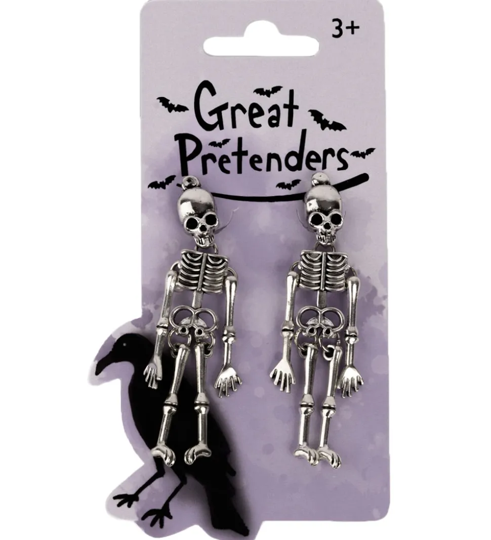 Great Pretenders Øreclips - Spooke Scary Skeleton