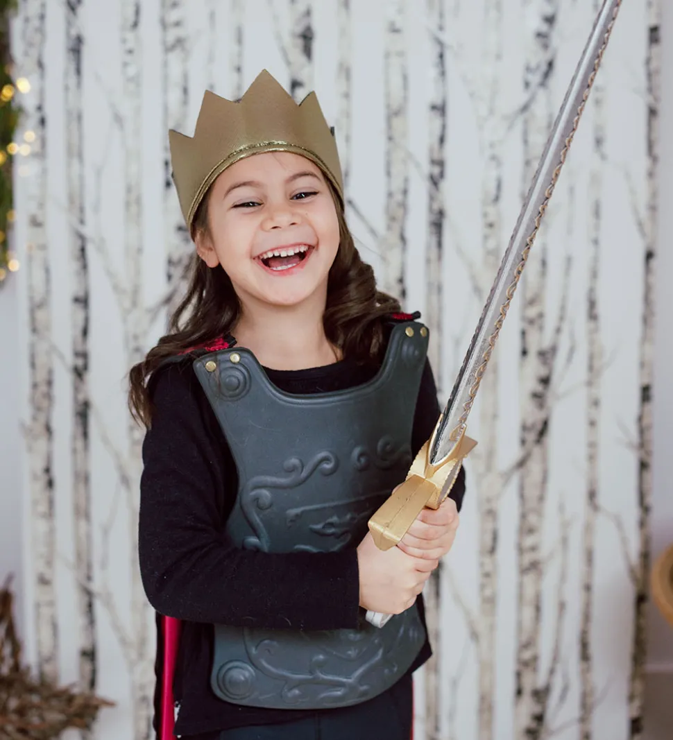 Great Pretenders Udklædning - Ridder Kappe m. Skjold/Krone