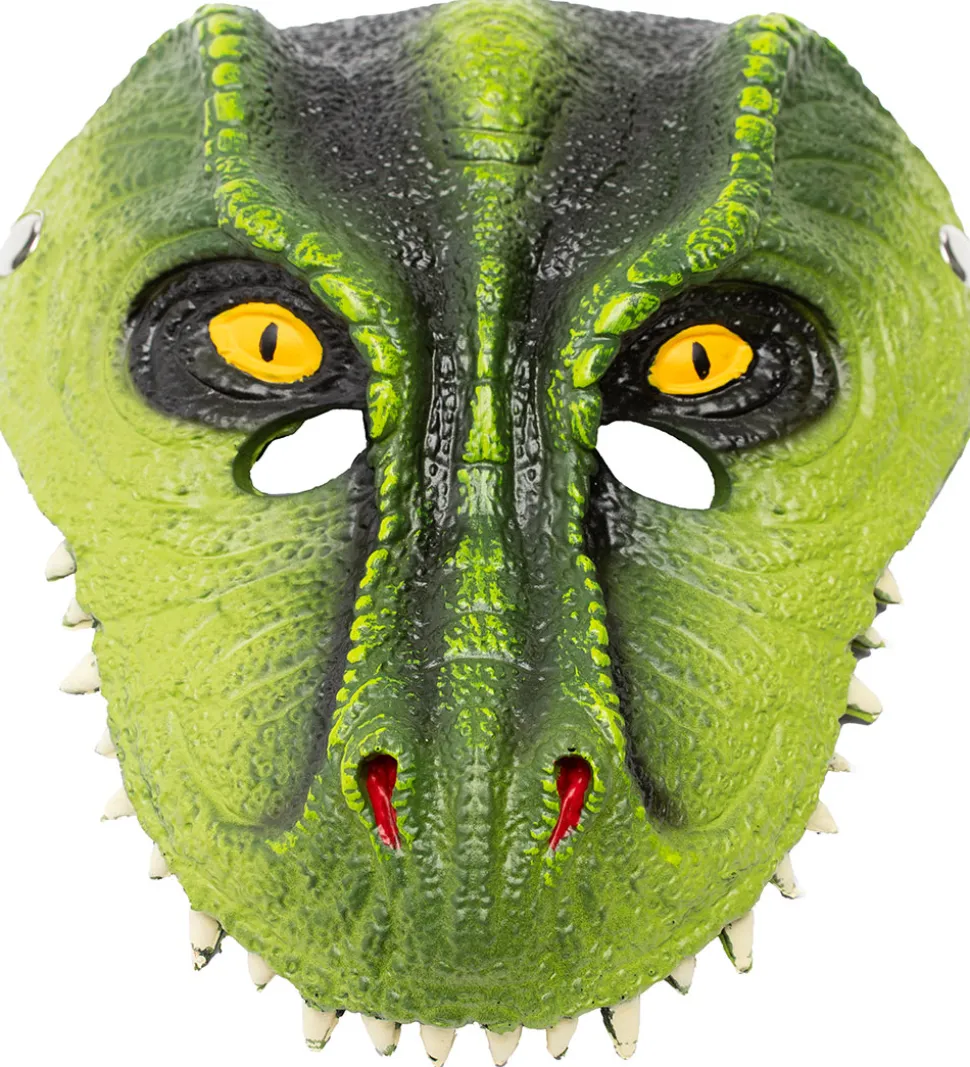 Great Pretenders Udklædning - T-Rex Dino Maske - Grøn