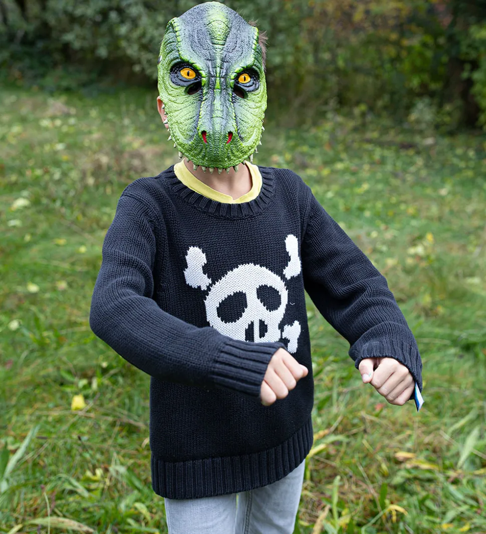 Great Pretenders Udklædning - T-Rex Dino Maske - Grøn