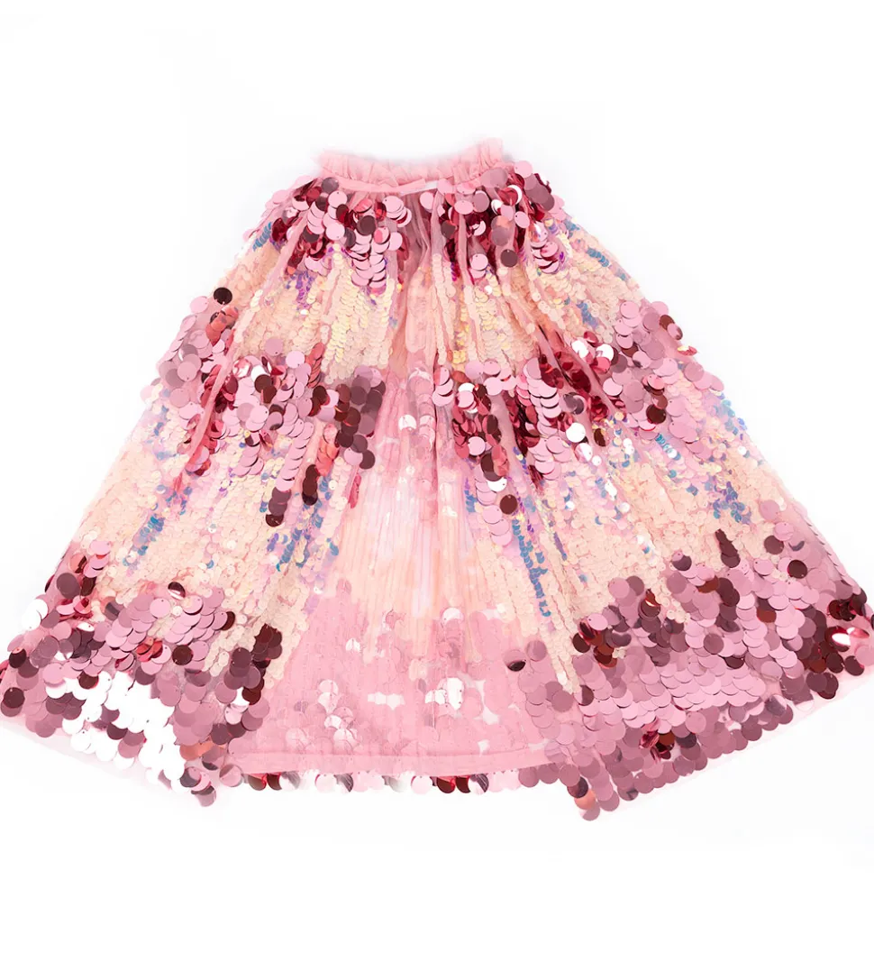 Great Pretenders Udklædning - The 5th Avenue Pink Pailette Cape