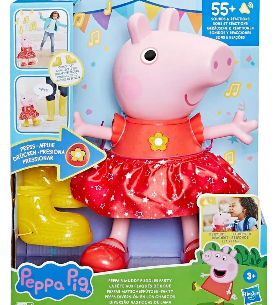 Gurli Gris Legetøj m. Lyd - Engelsk - Vandpyttefest