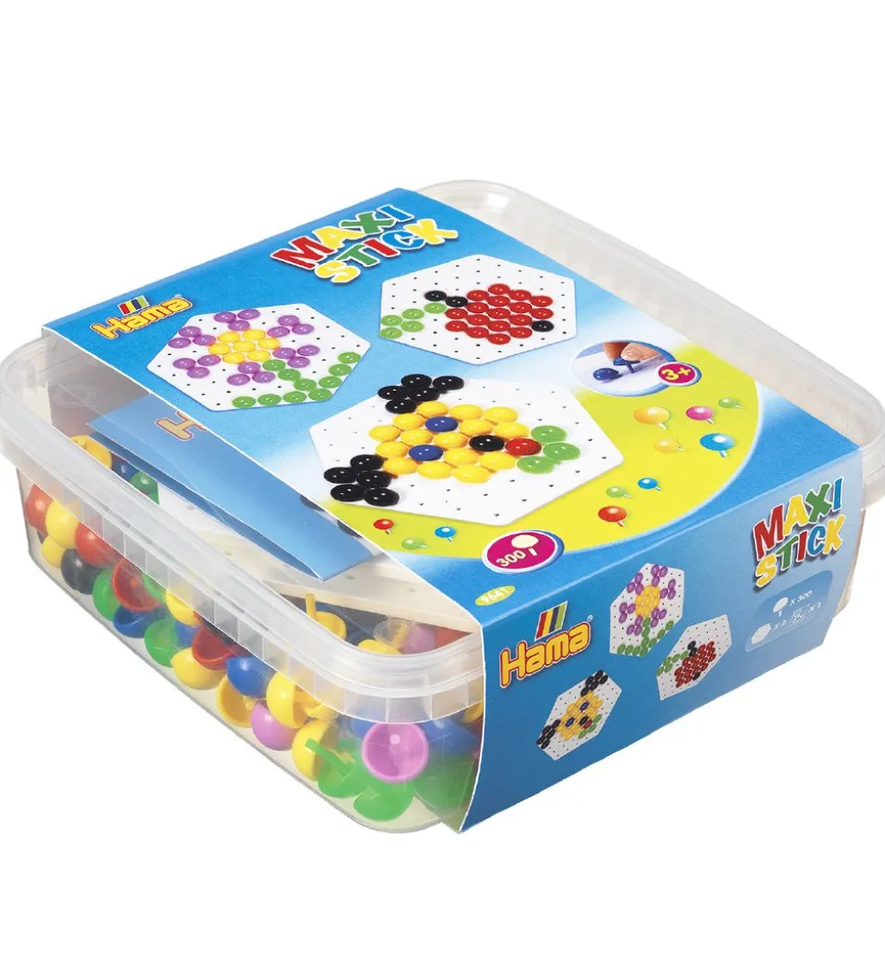 Hama Maxi Stick Stifter Sæt - 300 stk - Multifarvet