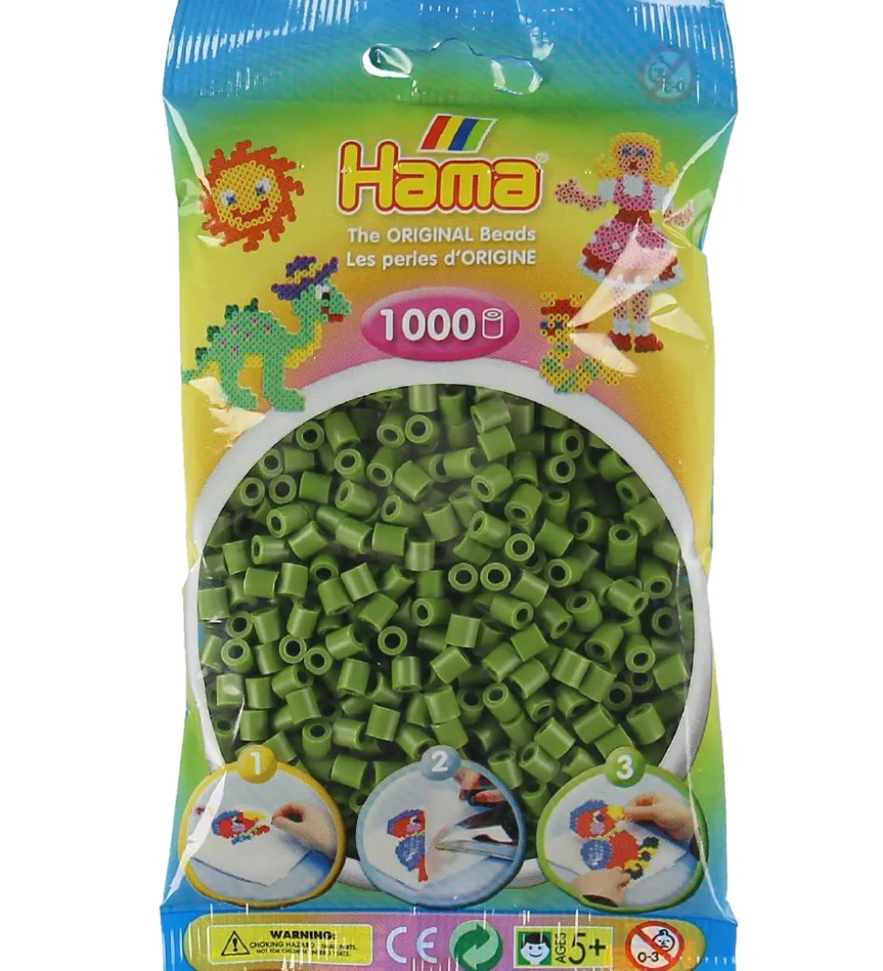 Hama Midi Perler - 1000 stk. - 84 Oliven