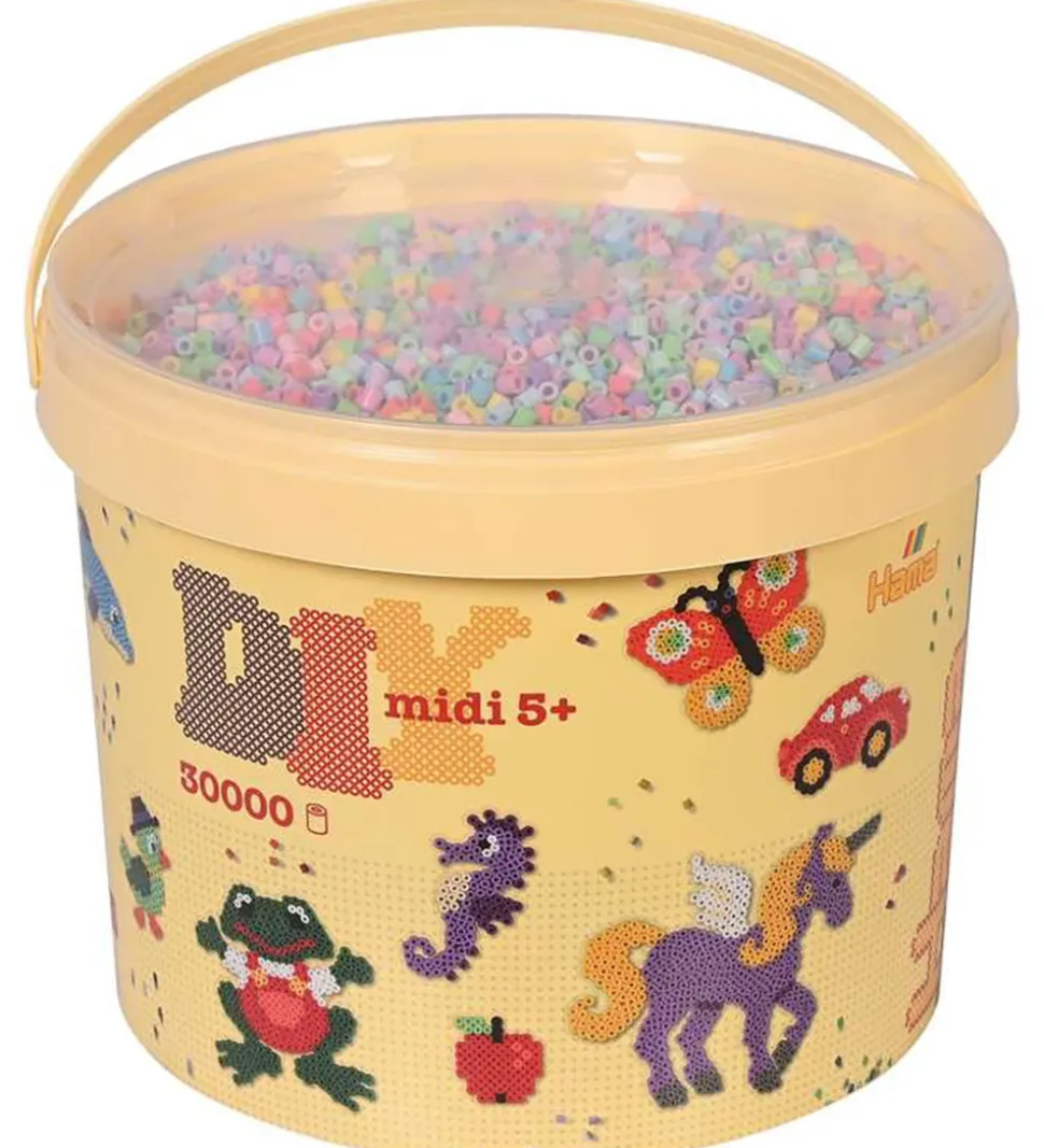 Hama Midi Perler - 30.000 stk. - 50 Pastel Mix