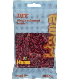 Hama Midi Perler - 1000 stk. - 118 Mørk Kirsebær
