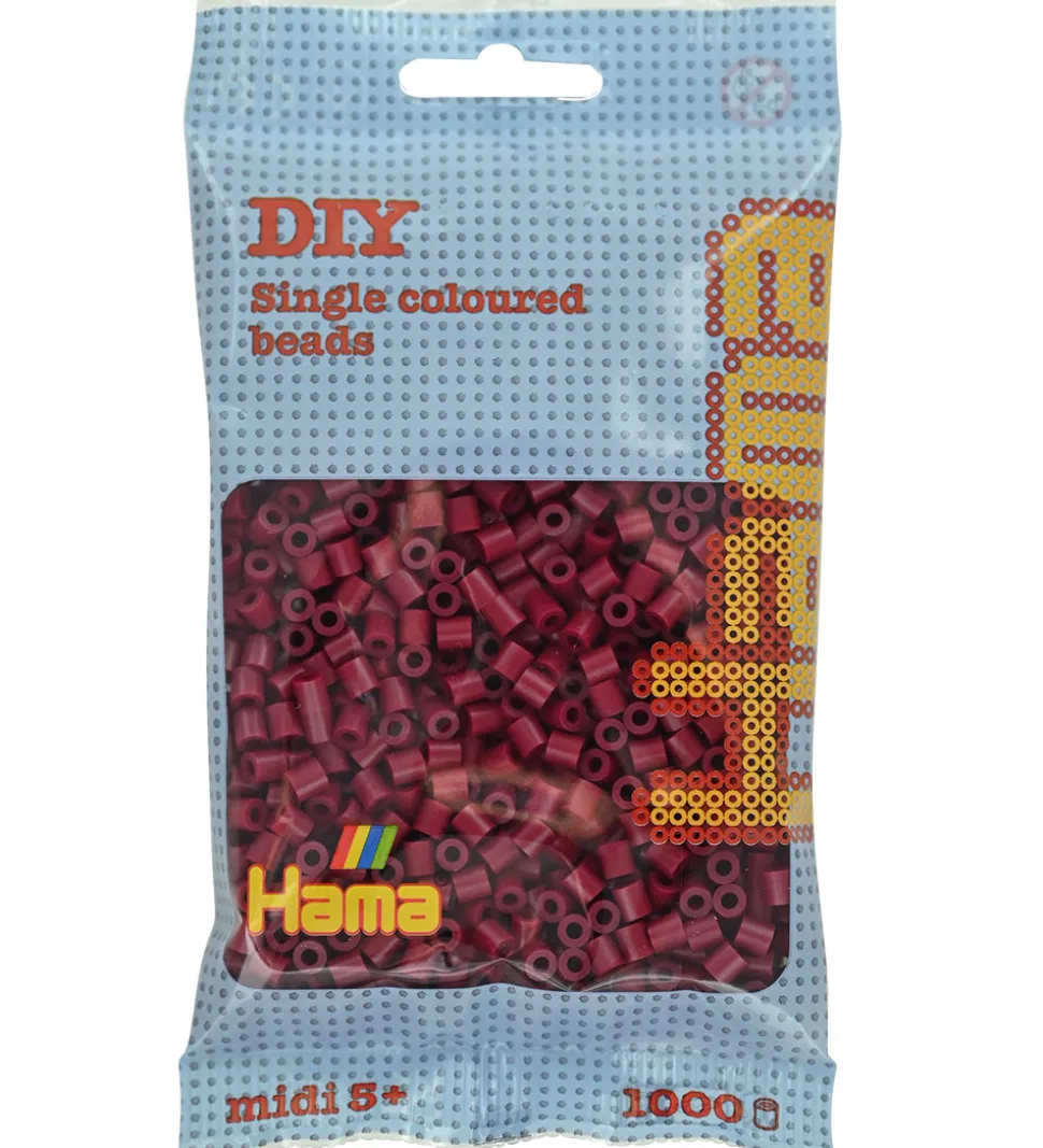 Hama Midi Perler - 1000 stk. - 118 Mørk Kirsebær