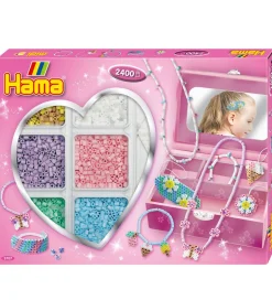 Hama Midi Perlesæt - 2400 stk. - Smykker - Pastel