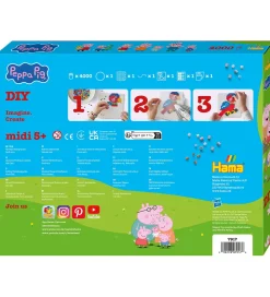 Hama Midi Perlesæt - Uro - Gurli Gris + Lillesøster Evie - 4000