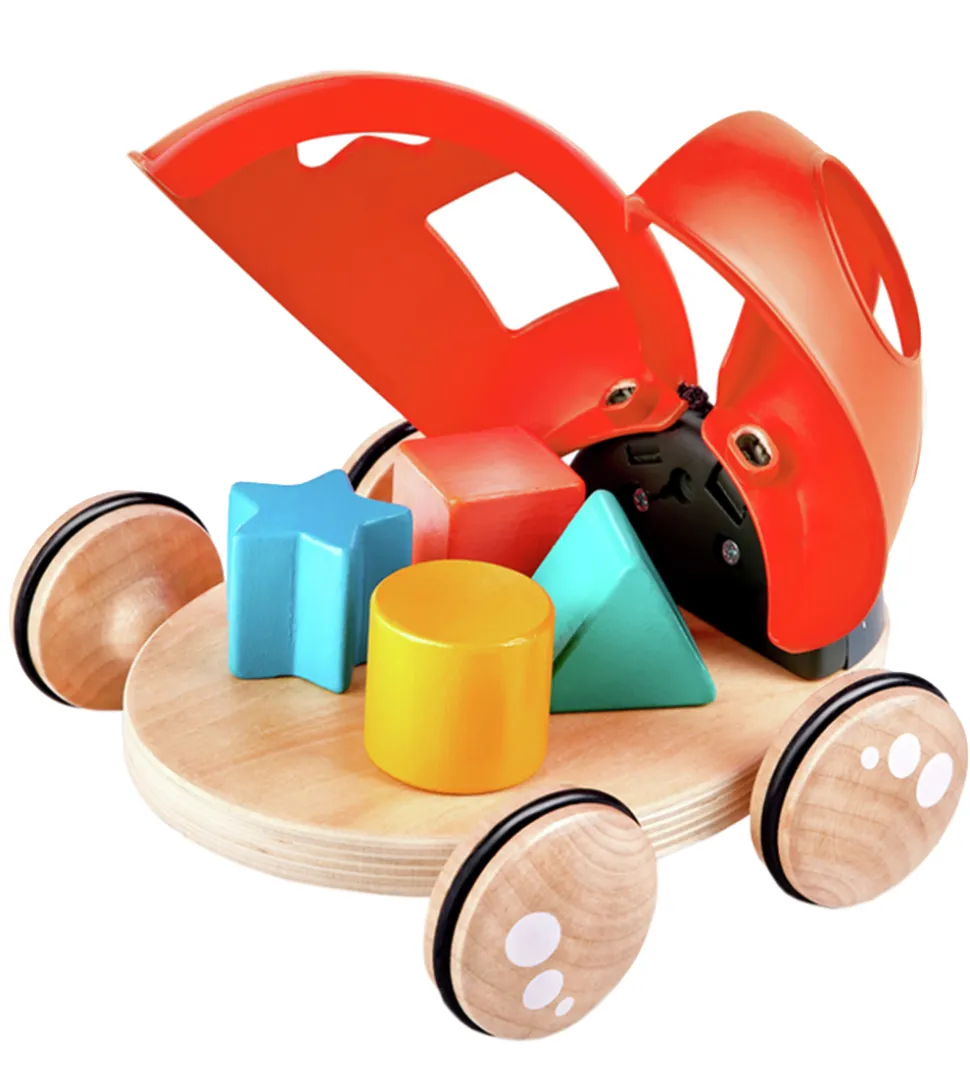 Hape Træklegetøj - Mariehøne m. Klodser