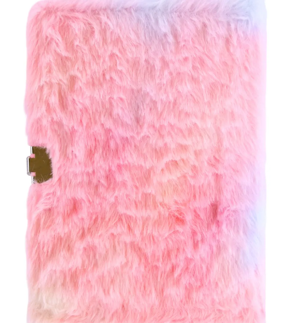 Hot Focus Dagbog m. Lås - Plys - Enhjørning