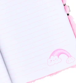 Hot Focus Dagbog m. Lås - Plys - Enhjørning