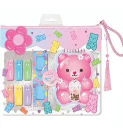 Hot Focus Notesbog m. Highlightere/3D Brille I Taske