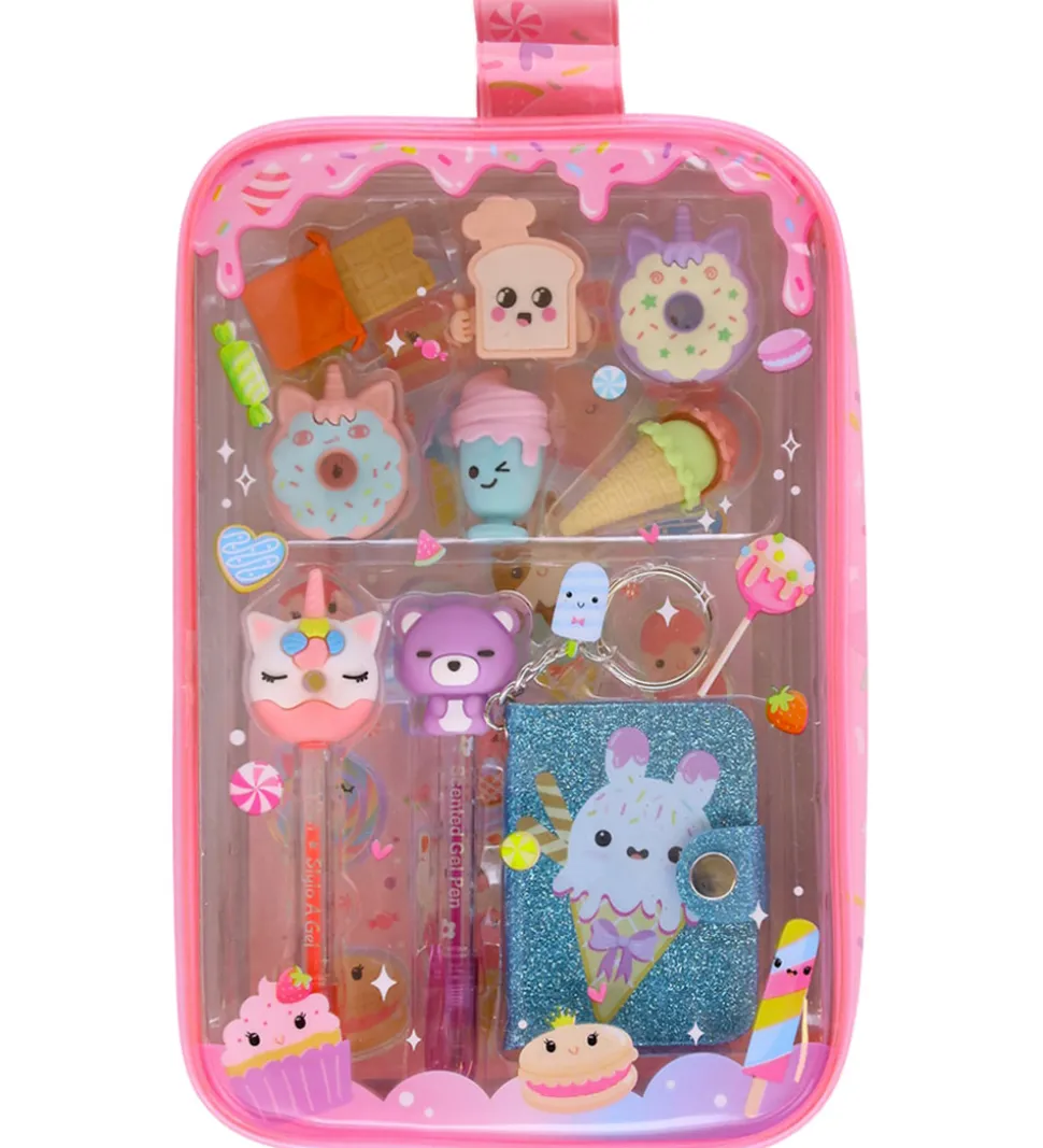 Hot Focus Taske m. Tilbehør - 6 Viskerlæder/2 Gelpenne