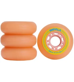Impala Hjul - 4-pak - 70 mm - Rosa/Gul
