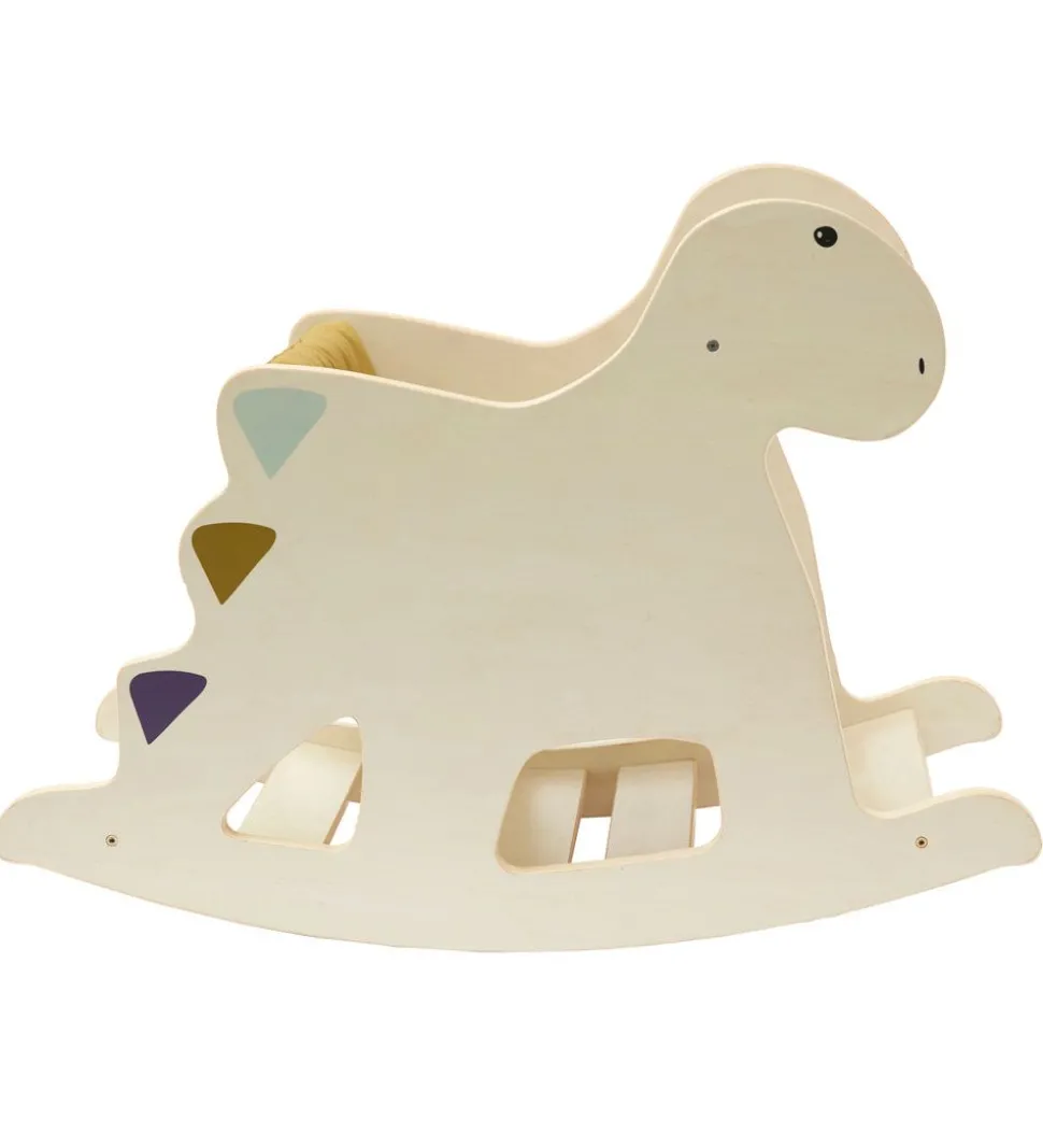 Kids Concept Gyngehest - Træ - Dinosaur