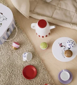 Kids Concept Kaffestel - Træ - Hvid/Rød m. Mumitrolde