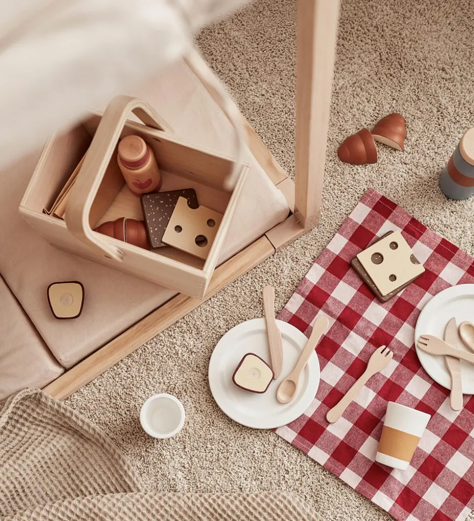 Kids Concept Legemad - Picnic sæt - Træ