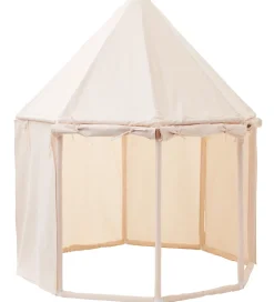 Kids Concept Legetelt - Pavillon - 122x142 cm - Naturhvid