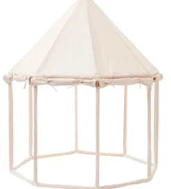Kids Concept Legetelt - Pavillon - 122x142 cm - Naturhvid