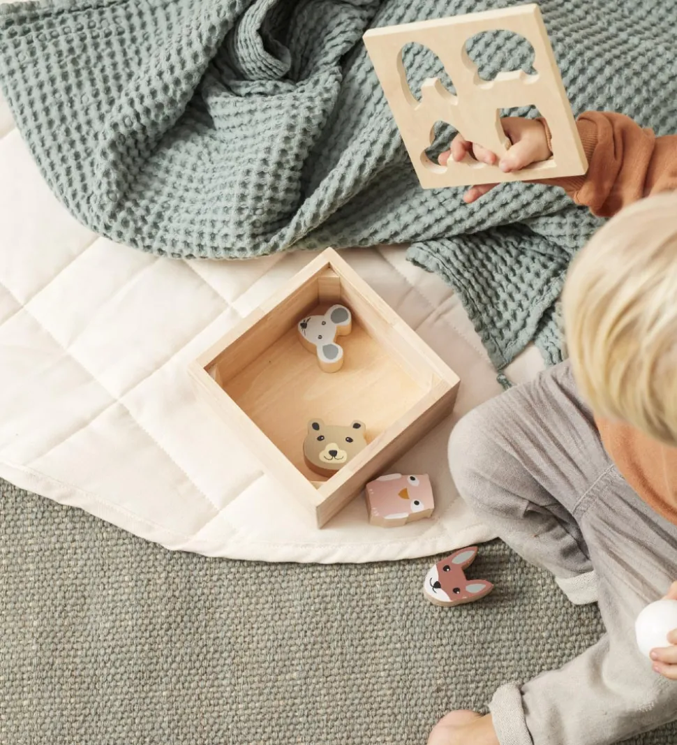 Kids Concept Legetæppe - 100 cm - Naturhvid