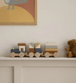 Kids Concept Tog m. Klodser - 38 cm - Træ